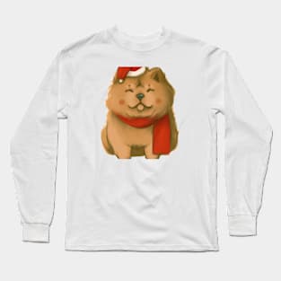 Cute Chow Chow Drawing Long Sleeve T-Shirt